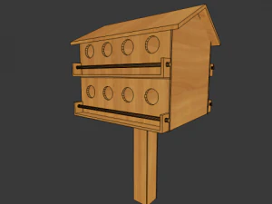 p&aacute;ssaro dom&eacute;stico Modelo 3D