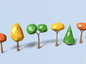 low poly tree 3D Model