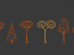low poly tree Modèle 3D