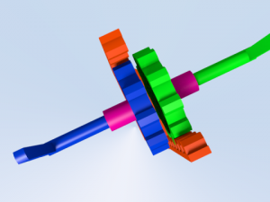 simple gears mecanizm 3D Model