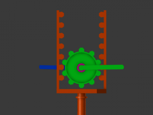 simple gears mecanizm 3D Model