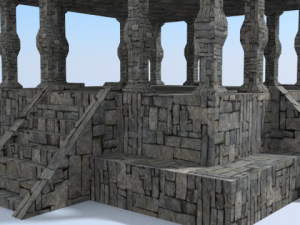 temple 3D 모델