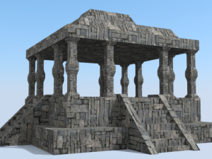 temple 3D 모델