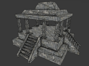 temple 3D 모델