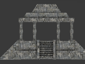 temple 3D 모델