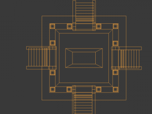 temple 3D 모델
