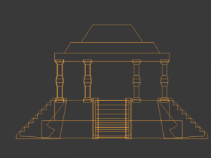 temple 3D 모델