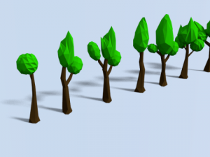 tree low poly pack 3D Model