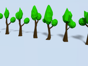 tree low poly pack 3D Model