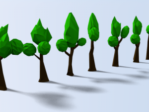tree low poly pack 3D Model