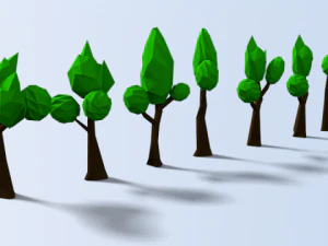 tree low poly pack 3D Model