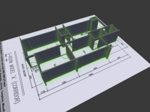 house plan 3D 모델