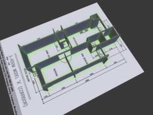 house plan 3Dモデル