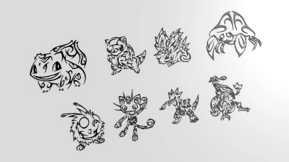 tatoo 3D Model .c4d .max .obj .3ds .fbx .stl .blend