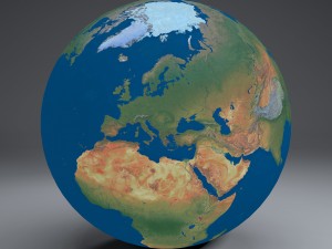 earthglobe16k Model 3D