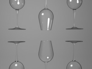 wine glass Modelo 3D