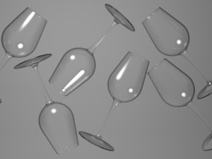 wine glass Modelo 3D