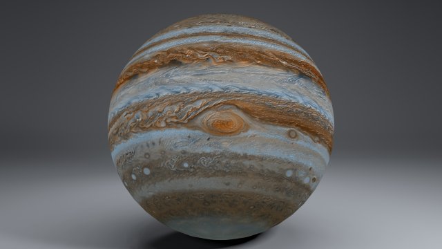 jupiter 6k 3D Model .c4d .max .obj .3ds .fbx .stl .blend 