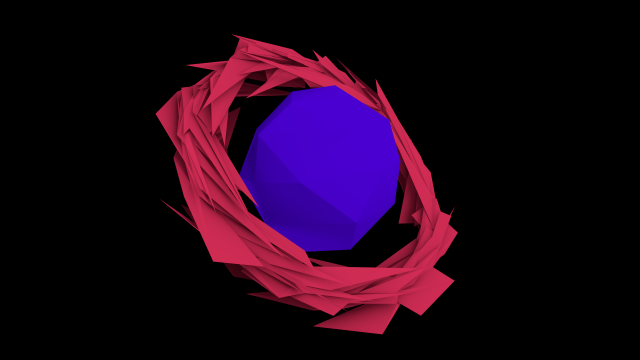 sharpened ring edged planet 3D Model .c4d .max .obj .3ds .fbx .stl .blend 