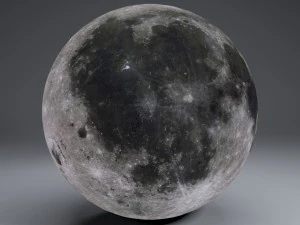 moonglobe 8k 3D Model