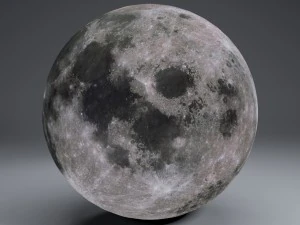 moonglobe 8k 3D Model