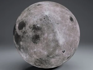 moonglobe 8k 3D Model