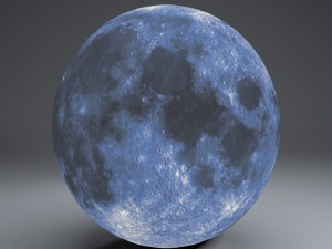blue moonglobe 11k 3D 모델