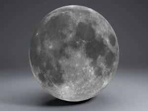 moon globe 11k 3D Model