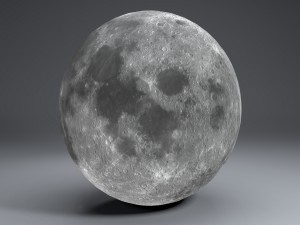 moon globe 11k 3D Model