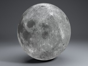 moon globe 11k 3D Model