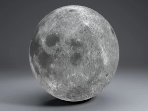 moon globe 11k 3D Model