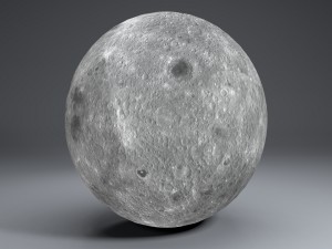 moon globe 11k 3D Model