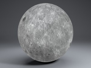 moon globe 11k 3D Model