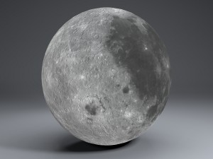 moon globe 11k 3D Model