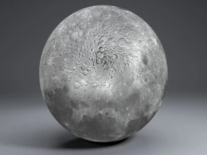 moon globe 11k 3D Model