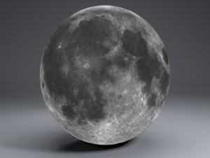 moon globe 23k 3D Model