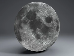 moon globe 23k 3D Model