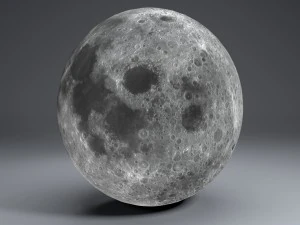 moon globe 23k 3D Model