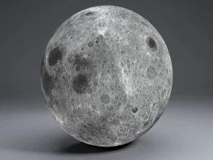 moon globe 23k 3D Model