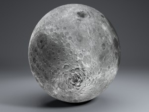 3d moon globe top