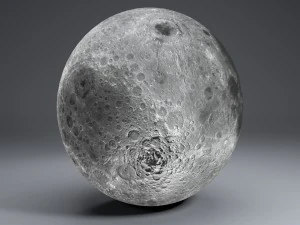 moon globe 23k 3D Model