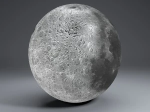 moon globe 23k 3D Model