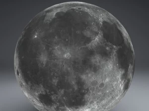 moon globe 23k 3D Model