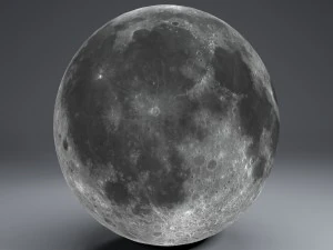 moon globe 23k 3D Model