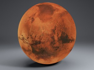 mars 8k globe Model 3D