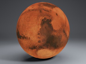 mars 8k globe Model 3D