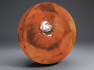 mars 8k globe Model 3D