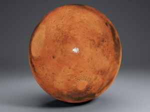mars 8k globe Model 3D