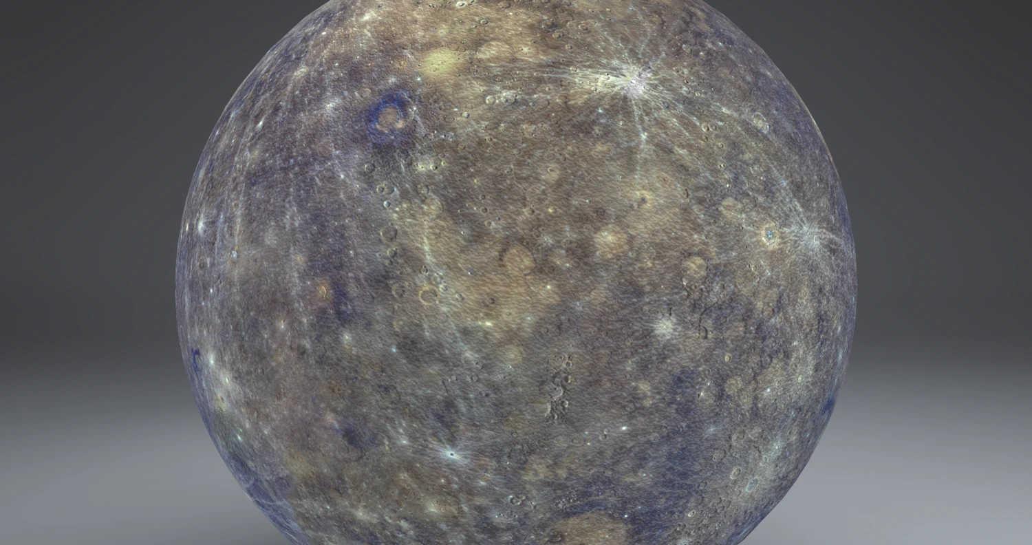 mercury 4k globe 3D Model .c4d .max .obj .3ds .fbx .stl .blend