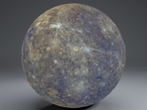 mercury 4k globe 3D Model